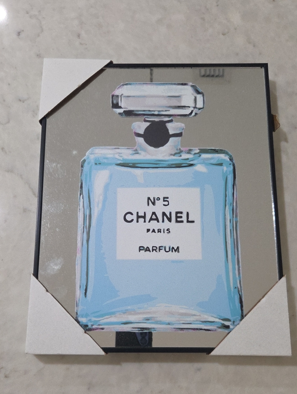 14 X 11.5 Framed Chanel No.5 Artwork